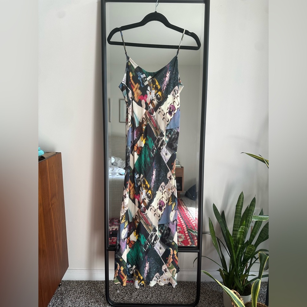 Reformation — Emerick Slip Dress in Decoupage Print — Medium